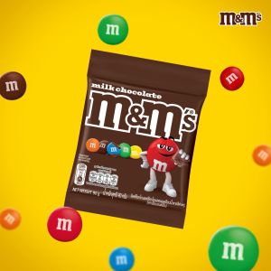 M&Ms Milk Choco เอ็มแอนด์เอ็ม ช็อกโกแลตนม 90 กรัม*มีให้เลือกหลายแพ็กไซซ์