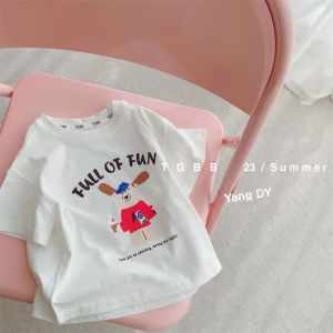 ผ้าฝ้าย Buqiu พิมพ์เสื้อยืดแขนสั้นสําหรับผู้ชายผู้หญิงเด็กสบายๆสบายๆดูดซับเหงื่อ Crewneck สวมใส่สบาย