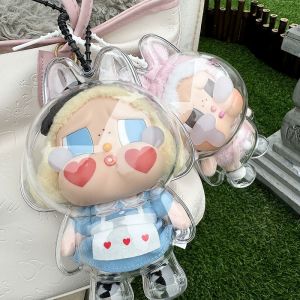 สําหรับ Crybaby Series Crying Baby Protector กรณีอะคริลิคใสฝุ่นกรณีเดิน Plush จอแสดงผลกระเป๋าตุ๊กตาอุปกรณ์เสริม