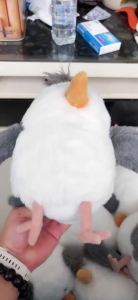 25CM Lovely Cartoon Anime Seagull Bird Animal Stuffed Plush Toys Kawaii Seagull Handmade Dolls Cute Holiday Gifts for Children