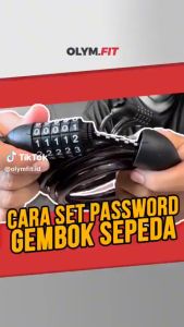 Kunci Gembok Sepeda 4 Digit Kombinasi Anti Maling Bike Key Lock MTB Road
