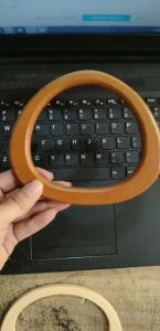 14.5CM Wooden Bag Handles Ring D-shaped Woven Bag Handles Replacement DIY Handmade Purse Accessories