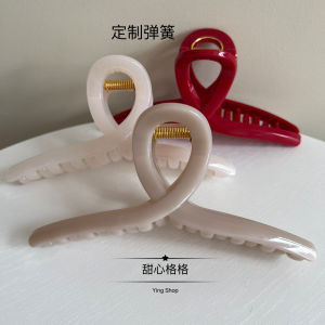 15cm Large Hair Claw Clip Simple Stylish Versatile Fabric Hair Accessories for Updos Shark Bite Hair Clips Korean Style