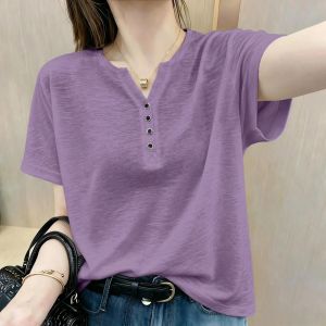 V.C.I | Ice Silk V-Neck Short Sleeve T-Shirt