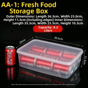 Food-grade Rectangular Transparent Meat Storage Box