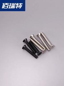 BAIRUITE | Flush Head Nickel-Plated Black Small Screws for Eyeglasses Notebook Accessories