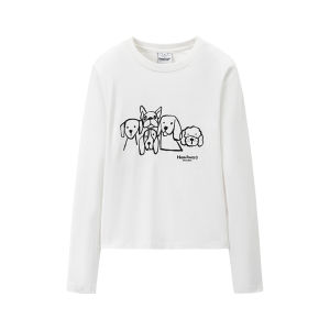 JNXS | Áo Thun In Hình Chó Vintage Đôi