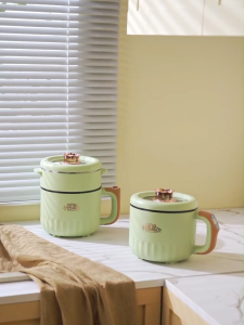 MANY หม้อไฟฟ้าออลอินวันอเนกประสงค์ในครัวเรือนนักเรียนกระทะไม่ติดกระทะไฟฟ้าขนาดเล็ก