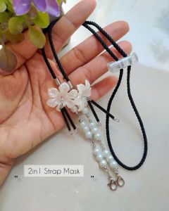 strap masker hijab 2in1/conektor masker A200