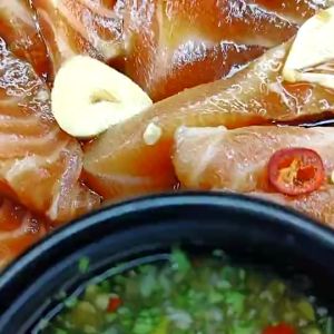 ซอสสำหรับดอง แซลม่อน กุ้ง ปู ไข่ ผัก สูตรหม่าล่า ขนาด 800 กรัม