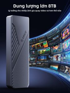 Vỏ Nhôm ORICO USB4 40Gbps 8TB PCIe4.0 NVME Tương Thích Với Thunderbolt 3/4 Cho Mac Mini iMac - Vỏ SSD Tốc Độ Cao