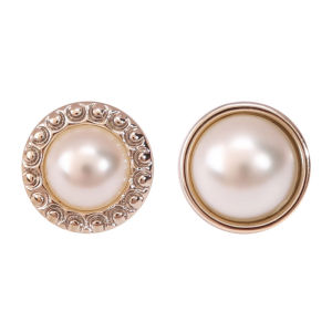 Pearl Buttons round Shirt Classic Style Button Top Cardigan Shirt Exquisite Button Womens Clothes Decoration Button