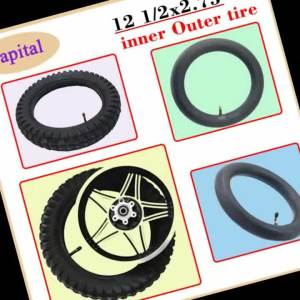 12 inch 12 1/2X2.75 Tyre 12.5 X 2.75 Outer Tire or Inner Tube for 49cc Motorcycle Mini Dirt Bike MX350 MX400 Scooter Wheel