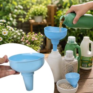 5-In-1 Detachable Kitchen Funnel Filter Large Caliber Oil Bottle Funnel Oil Storage Five-Piece Set for Home Use Plastic Liquid Pouring