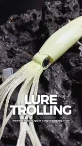 Umpan Lure Trolling Luminous Squid Bentuk Cumi 14cm 40g KUP072