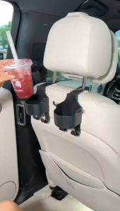 **TOP SELLING** 2024 NEW Multifunctional Hook for Car Seat BackCar Hook ＆ Backseat Cup HolderCar Seat Headrest HookCar Seat Headrest Cup Holder with HooksCar Back Hanging Mount Cup Storage 汽车座椅水杯架挂钩