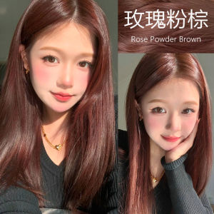 Rose Pink Brown Hair Dye Plant Pure at Home Hair Color Cream Womens Natural Non-Exciting Raspberry Tangerine Caramel