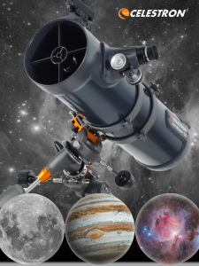 Celestron Professional Grade Astronomical Telescope 130EQ Star Watching Deep Space High Definition High Magnification Beginner Friendly