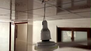 Thanh treo quạt màn cao cấp SU304 ( dạng rút. quay 180° áp tường bảo hành 12 tháng )