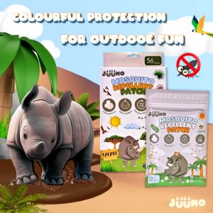 JUUNO Mosquito Repellent Patch Pelekat Halau Nyamuk - Rhino Pelekat Halau Nyamuk Repellant Patch Sticker 驱蚊 防蚊