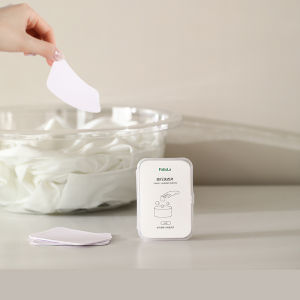 Portable Travel Disposable Laundry Sheets Powerful Stain Removal Bubble Box Disposable Laundry Paper for Easy Cleaning