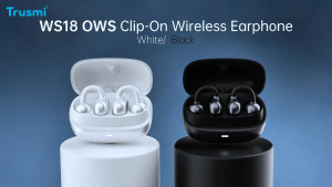 Trusmi OWS Clip-On Wireless Bluetooth Earphone Mini Earbuds OWS HiFi Bass Kuat Jernih