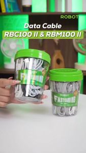 Robot Kabel Data Type C RBC100S Fast Charging 2.4A Colorful 1M Garansi Resmi