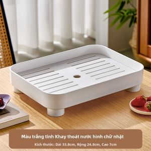 YAGANG | Khay Trà Chống Thấm Hình chữ nhật Cho Văn Phòng