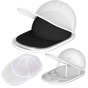 Portable Hat Washing Protection Bag Anti-Deformation Baseball Cap Cleaning Bag Washable And Machine Washable - Soft Mesh Stora