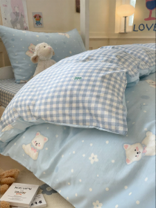 Kiss Dear | INS Style 100 Cotton Dorm Bedding Set