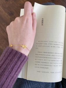 Fu Lu Original Design Gold Plated Silver Bracelet Harmonious Floral Wire Gourd Shape Wealth Attraction Safe Keeping New Year Gift
