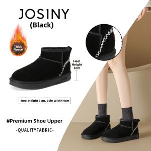 Josiny | Warming Low-cut Snow Boots Furry Leather
