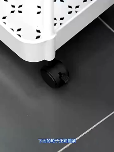 ชั้นวางของล้อเลื่อน ประกอบง่าย พลาสติกเกรดพรีเมี่ยม ไม่กลิ่น​