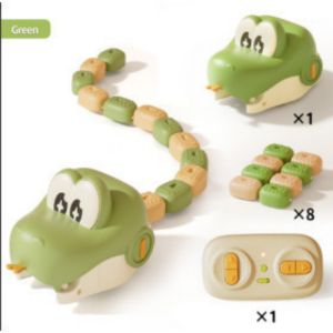STEM Gift Magnetic Snake Game RC Car Toy - 2 Pack Educational Parent-Child Interactive Puzzle with Remote Control & Rechargeable for Kids