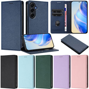 Luxury Flip Case For Samsung Galaxy A56 A26 A36 M35 5G A55 A35 A54 A34 A25 5G A15 A14 4G M55 5G C55 Litchi Book Wallet Card Soft Leather Magnetic Skin Cover