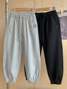 Boys Summer Thin Casual Pants Stylish Childrens Long Trousers Korean Version Cotton Elastic Waistband Sporty Look for Kids