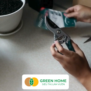 Kéo Cắt Tỉa Cây Total THT0109 GreenHome Lưỡi Thép Hợp Kim Tay Cầm Chống Trượt Khóa An Toàn Bền Bỉ