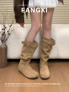 Flat Heel Internal Heel Boots 2026 New Long Below Knee