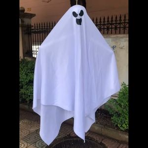 จี้ผีฮาโลวีนสีขาว ปาร์ตี้ฉากห้องหลบหนีบ้านผีสิง อุปกรณ์ประกอบฉากบรรยากาศสยองขวัญ/JT.Lifestyle