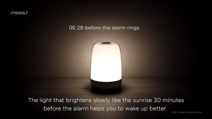 Sunrise Wake Up Alarm Clock Nightlight Alarm & Snooze 5 Color nightlight Auto Color Change Nightlight Timer 7 Alarm