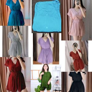 Yurim Blouse Ruffle Wanita Kemeja Linen Wanita Lengan Panjang