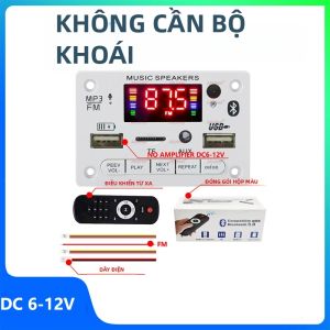 Bo Mạch Giải Mã Bluetooth 5.3 Tự Lắp Ráp Đầu Phát Nhạc Ô Tô Với Radio FM Khe Cắm Thẻ TF USB Micro Điều Khiển Âm Lượng Loa Dành Cho Lắp Đặt Trên Xe.
