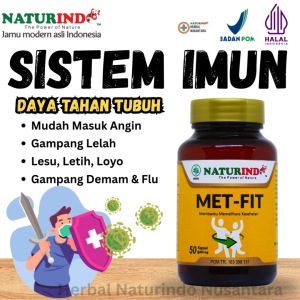 METFIT Naturindo  Suplemen Herbal Alami untuk Menjaga Metabolisme dan Daya Tahan Tubuh