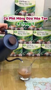 Cà phê Minh Phát - Cà phê mộng dừa hòa tan 4IN1 HỘP LỚN