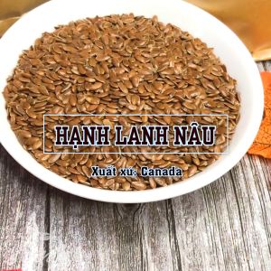 Hạt Lanh Nâu Canada/Argentina Hữu Cơ Không Biến Đổi Gen Giàu Vitamin Chất Xơ Dinh Dưỡng Cho Bé và Mẹ Bầu Hani Food 1Kg
