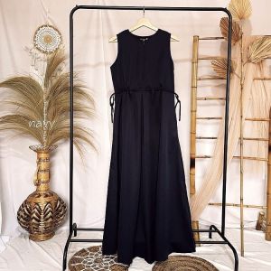 Promo Sale Inner Dress Warna Mocca Size S M L XL Bahan ITY Crepe Gamis Tanpa Lengan