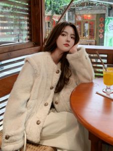 Womens Mink Fur Jacket Thickened Autumn Winter New Style Small Fragrance Style Integrated Leather And Fur Eco-friendly Sweet