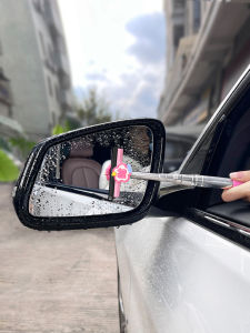 Multi-Function Car Rearview Mirror Wiper Snow Fog Removal Extendable Water Removal Cleaning Car Window Washing Interior Accessories