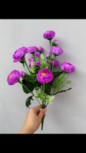 Cành hoa trà nhỏ dài 40cm- hoa giả cao cấp - Phụ kiện trang trí