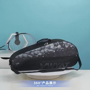  2025 New Tennis Rackets Bag Large Capacity Tennis Backpack Badminton Gymbag Squash Racquet Bag With Separated Shoes Bag